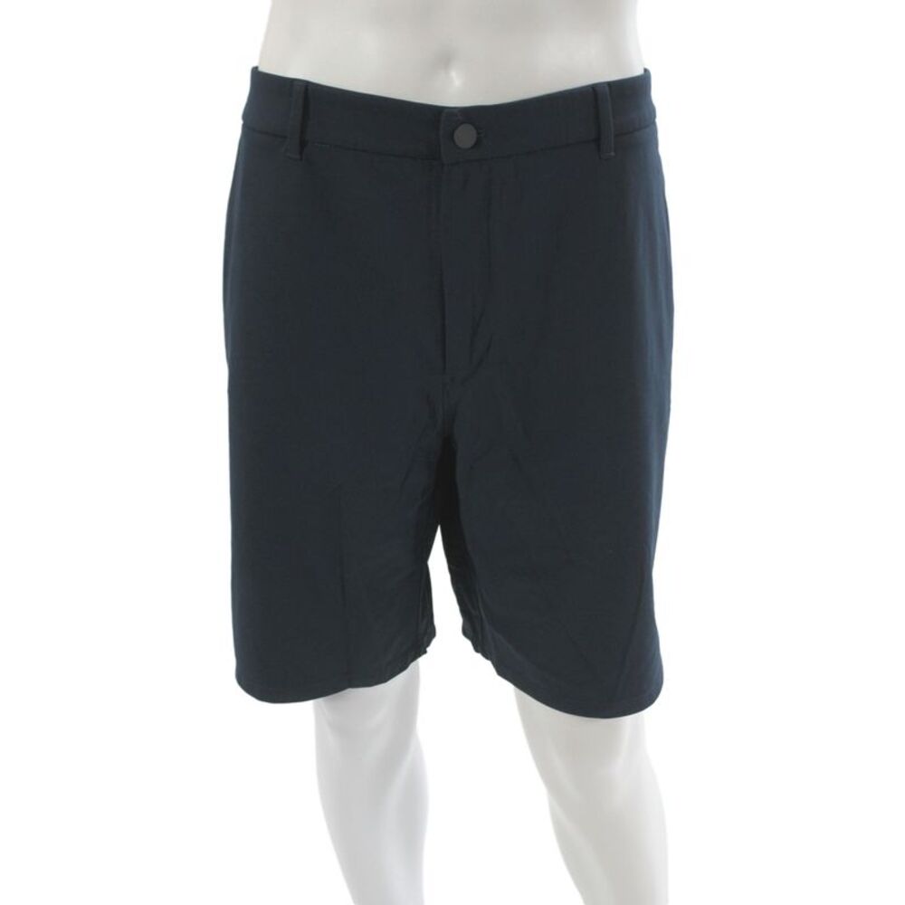 Johnnie-o Mens Athletic Golf Shorts Blue Polyester Solid Size 40